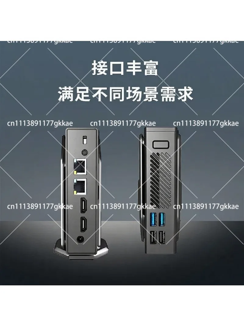Mini Desktop PC with Smart Temperature Display, Compact Quiet Home Computer for Office, Study and Media