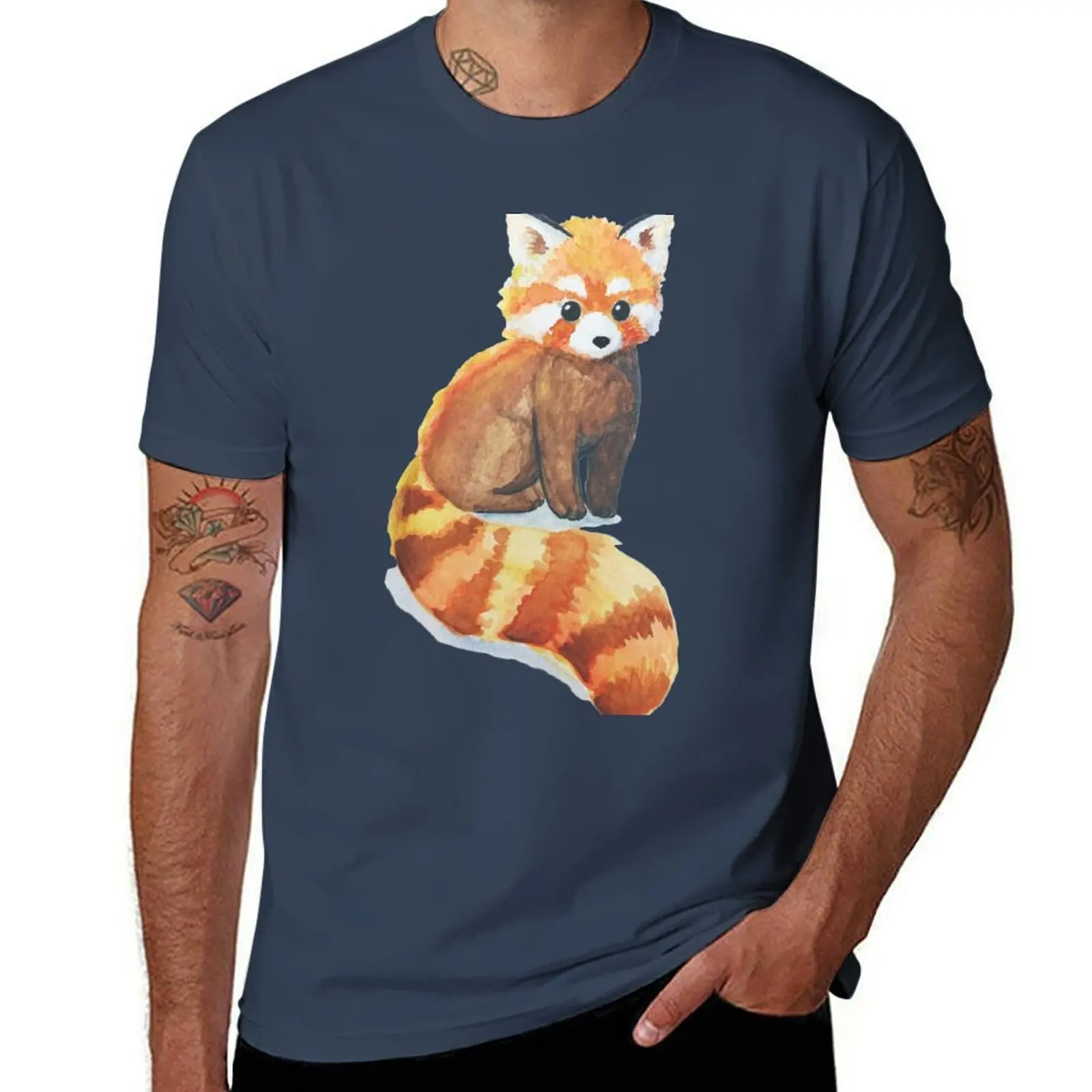 

Panda Red T-Shirt Fitness Training Breathable Tee