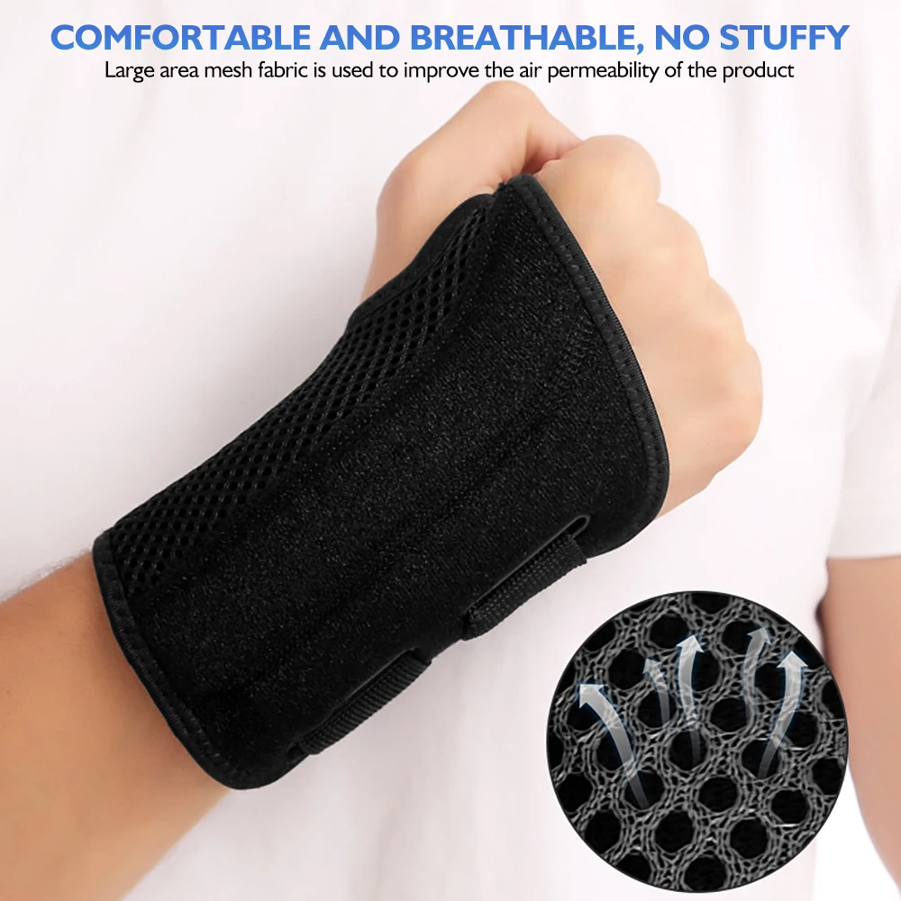 1PC Adjust Splint Sprains Arthritis Wrist Support Wrist Brace with Splints for Men Women Youth Hand Support for Carpal Tendonit