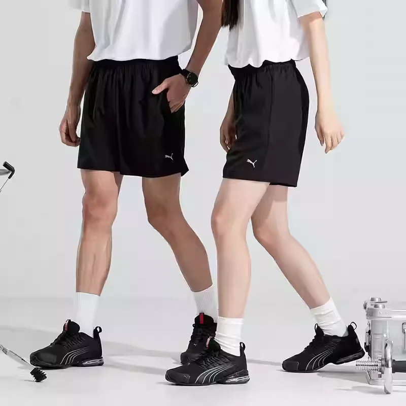 PUMA Official Men's Quick-Dry Shorts 2026 Spring New Arrival, Breathable 5-Inch Training & Running Pants 520768-01 520768-06