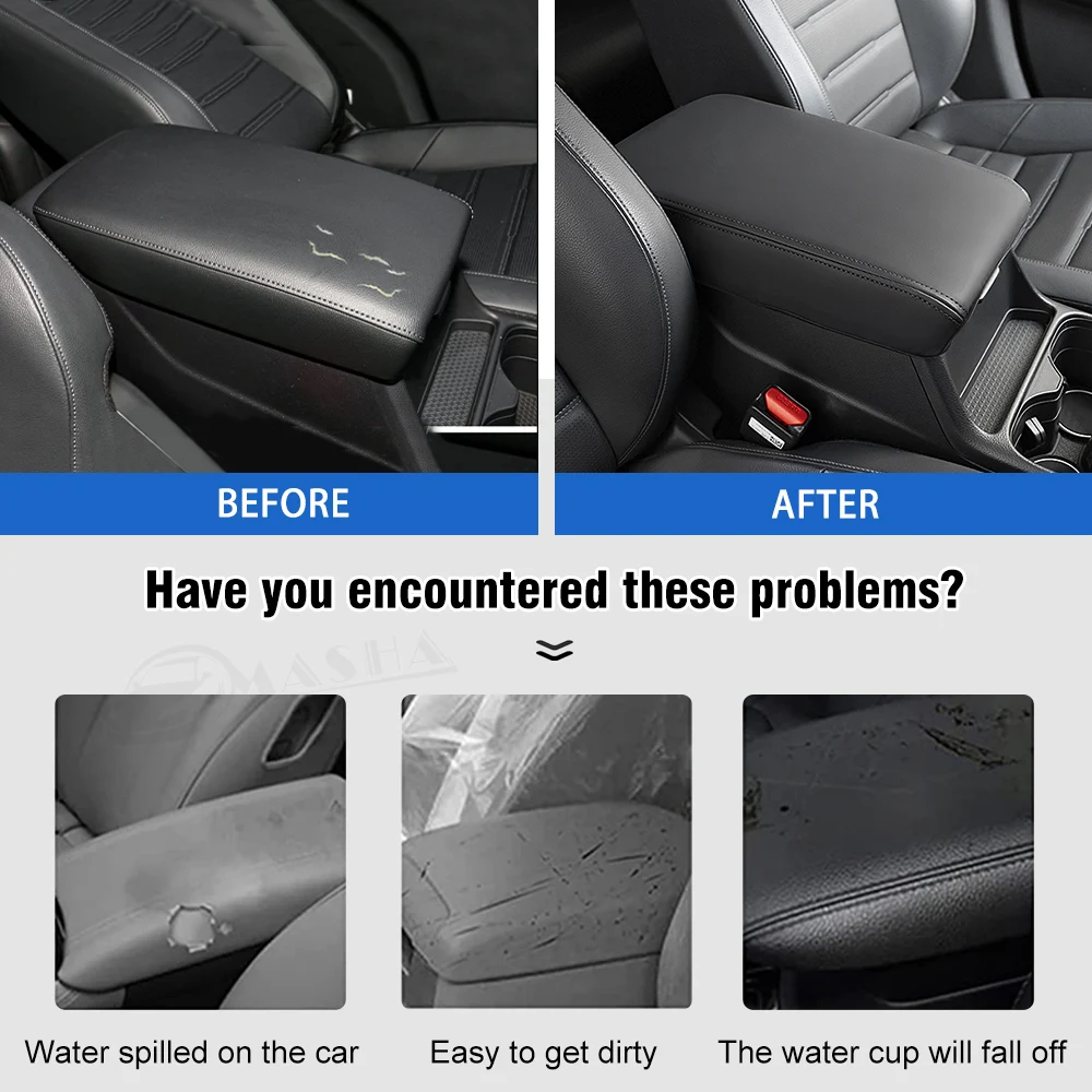 Car Armrest Box Protective Cover For Honda CR-V CR V 2023 2024 Central Control Armrest Interior CRV Accessories