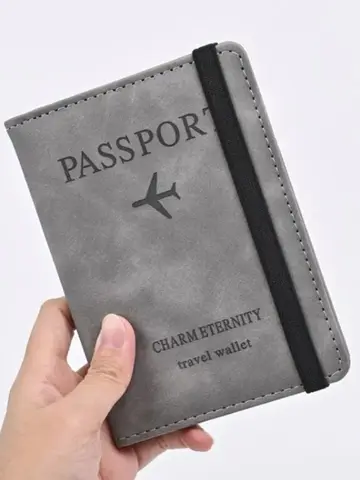 Men PU Leather Wallet Travel Passport Purse Card Male Travel Accessories Hand Carry Passport Business Cards Holder Wallet