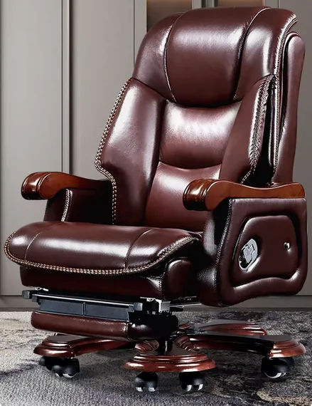 

Boss's chair, large class chair, cowhide office chair, lifting and rotating chair, massage chair, can lie down