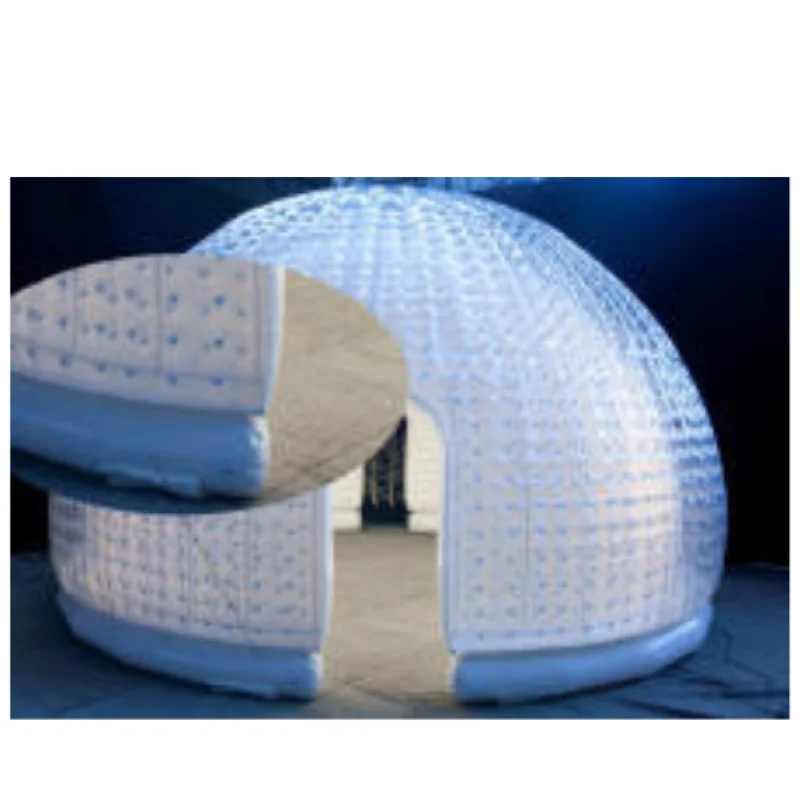 Outdoor Inflatable Tent Luxury camping geodesic dome house PVC  dome tent camping dome tent
