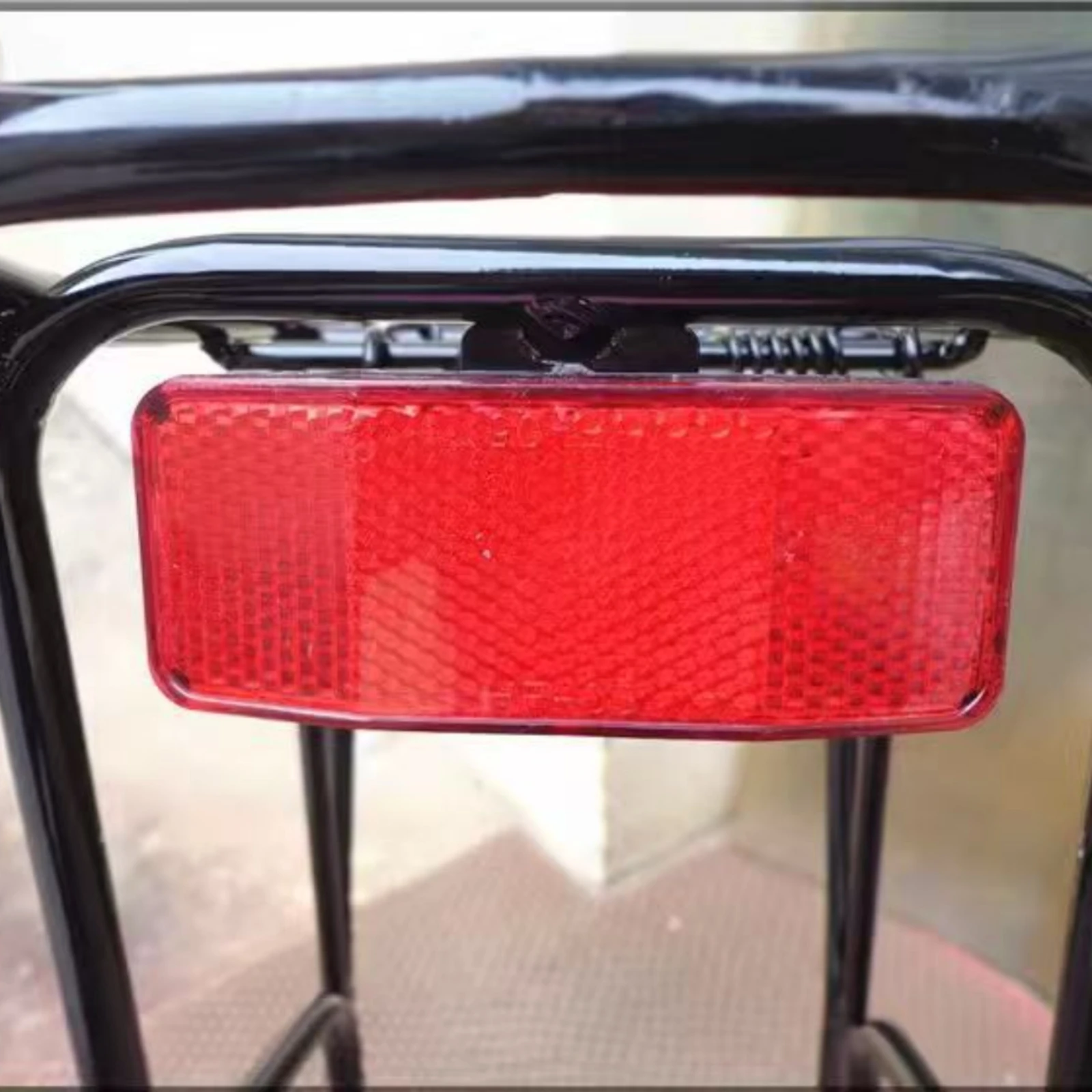 Rear Rack Reflector Plate Red Bike Rear Rack Reflector Cycle Gear Ribbed Rectangular