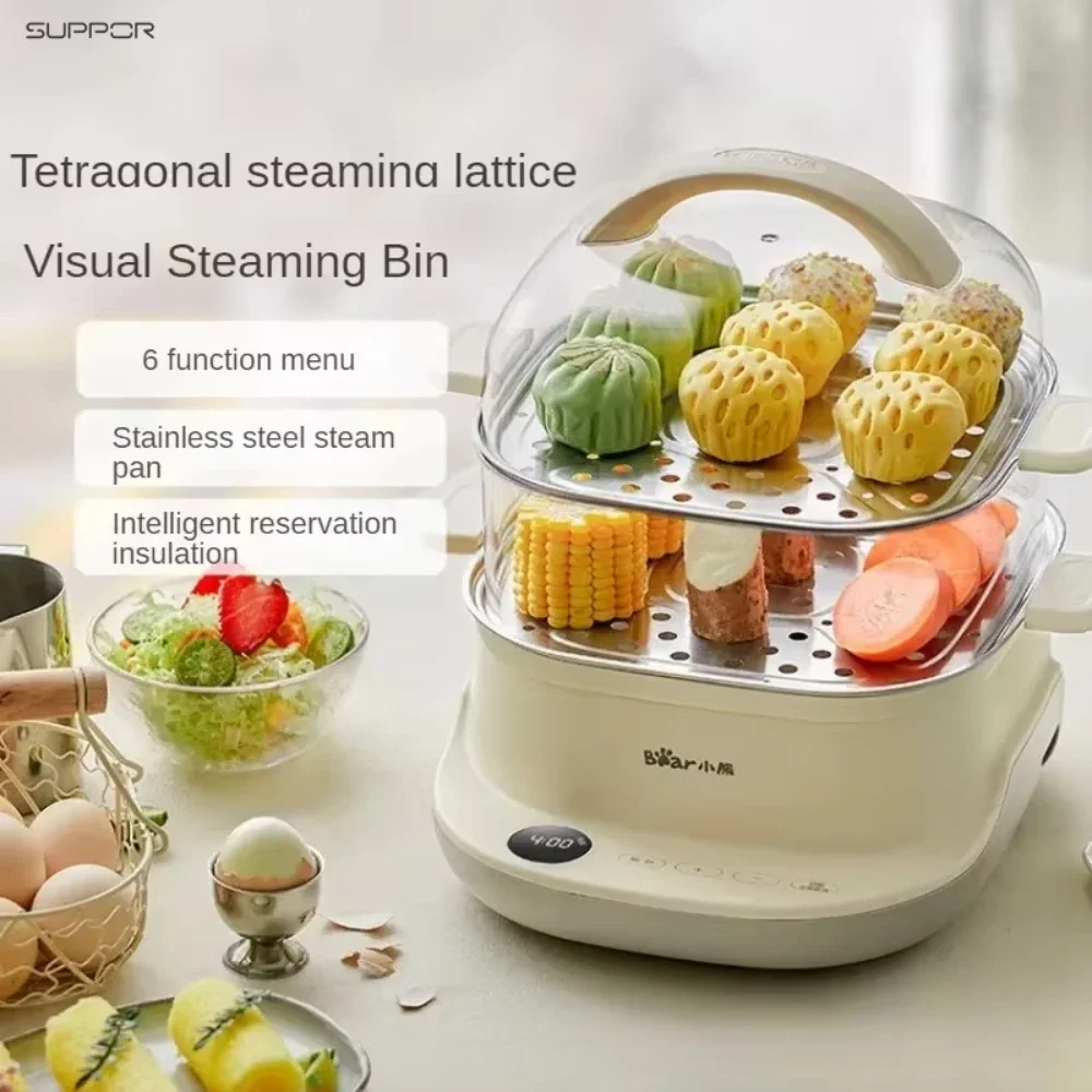 

Household New Multifunctional Small Multi - layer, Large - capacity Electric Steamer as Breakfast Machine.