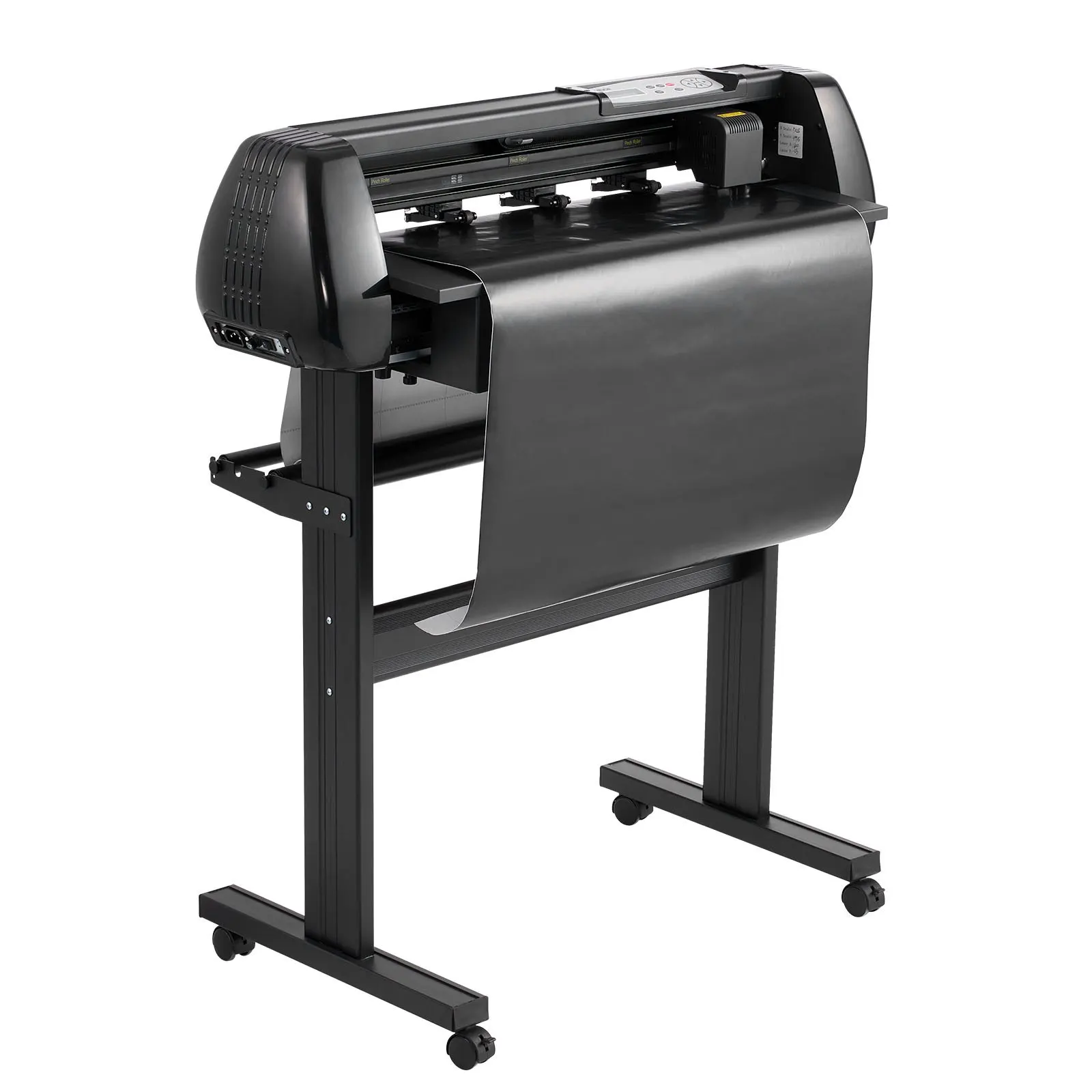 

Vinyl Cutter Machine, 28 Inch Max Feed Width, Dual Blades, Adjustable Force And Speed, LED Display, Vinyl Plotter Cutter