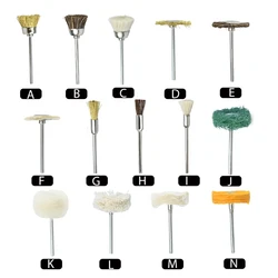 Roue de polissage dentaire en laine et coton, brosses de polissage pour outils éloignés, planche à bijoux, 2.35mm, 10 pièces