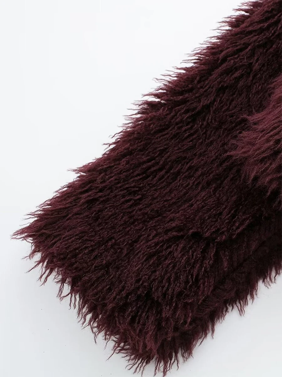 المرأة فو الفراء مقنعين سترة سترة شتاء دافئ معطف طويل عادية بلون سستة أبلى الشارع الشهير ملابس عصرية