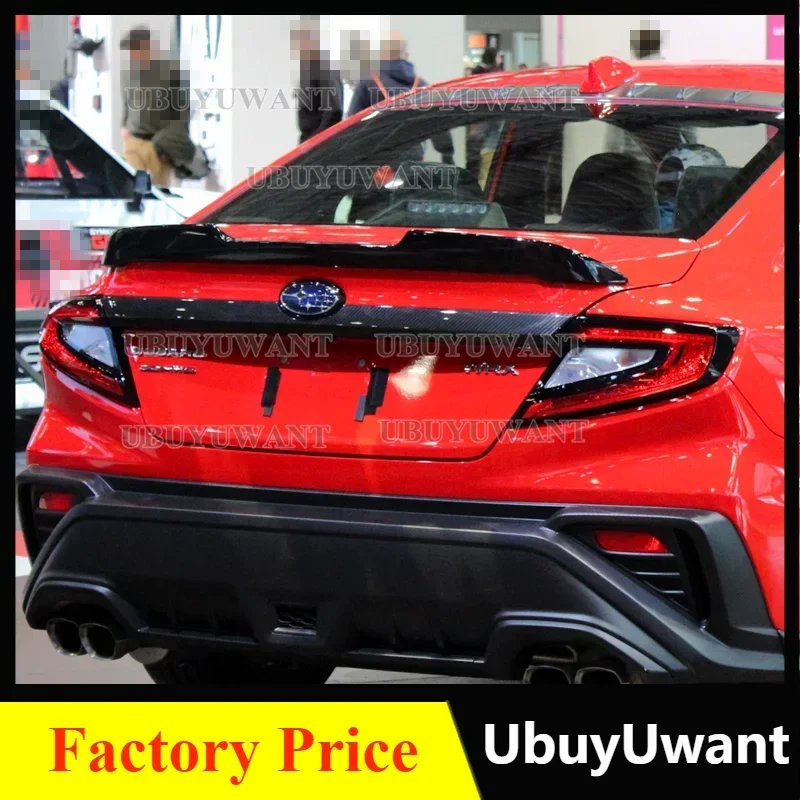 For Subaru Impreza NEW WRX STI 2023-24+ V Style Rear Trunk Spoiler High Quality ABS Material Car Rear Wing Primer Color Spoiler