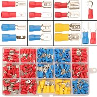 280PCS Crimp Connectors, 2.8mm 4.8mm 6.3mm Male and Female Spade Connector kit, 15 Types Crimp Terminals Electrical Connectors