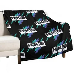 Vintage HKS Vaporwave Throw Blanket Decorative Beds Sleeping Bag Blankets