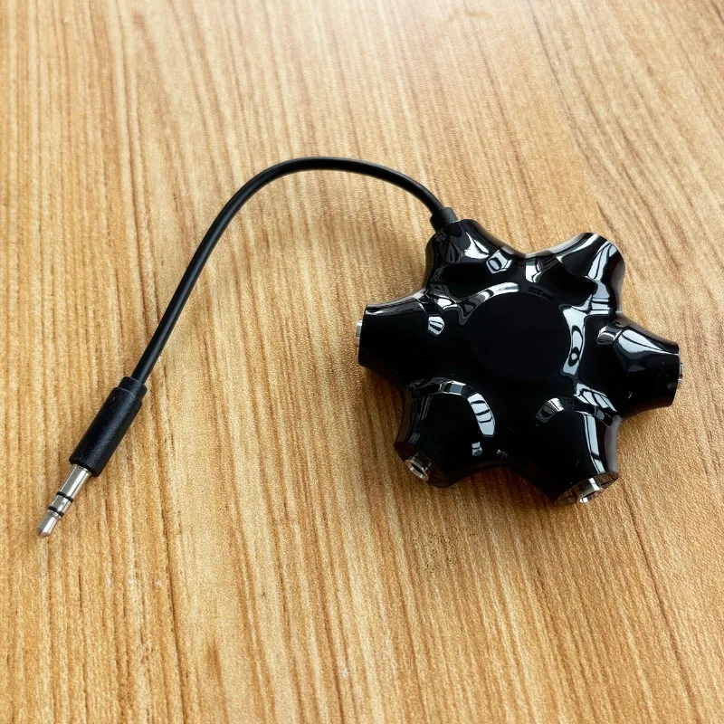 5-Hole earphone lossless sharer 3.5mm one-to-five music sharer, one point and five points