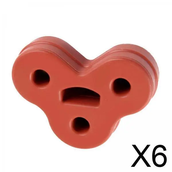 

6xРезиновый кронштейн крепления заднего глушителя для XF X250 2008-2018 красный