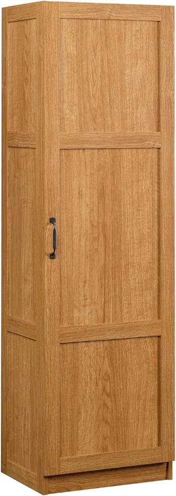 

Sauder Miscellaneous Storage Pantry Cabinets, L: 17.99" X W: 13.94" X H: 60.00", Highland Oak Finish Bathroom Furniture