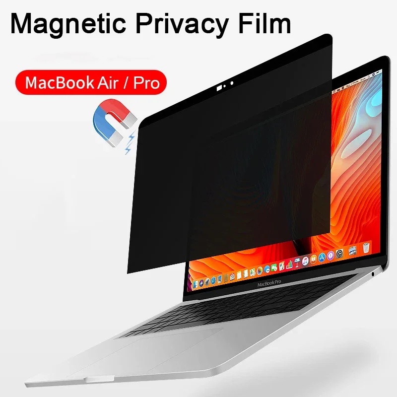 

Магнитный фильтр конфиденциальности для Macbook Air 13 M1 M2 2020 2022 Pro 14 15 16 12 защитная пленка для экрана антишпионская матовая пленка с антибликовым покрытием моющаяся водостойкая