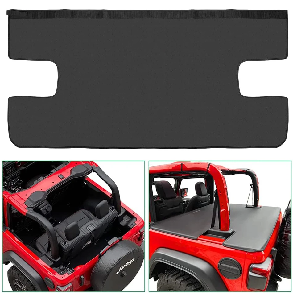 

TML Cargo Cover Tonneau Cover Fit for 2018-2022 Jeep Wrangler JL Unlimited & Jeep Gladiator JT 4-Door Rear Trunk Shade Shield