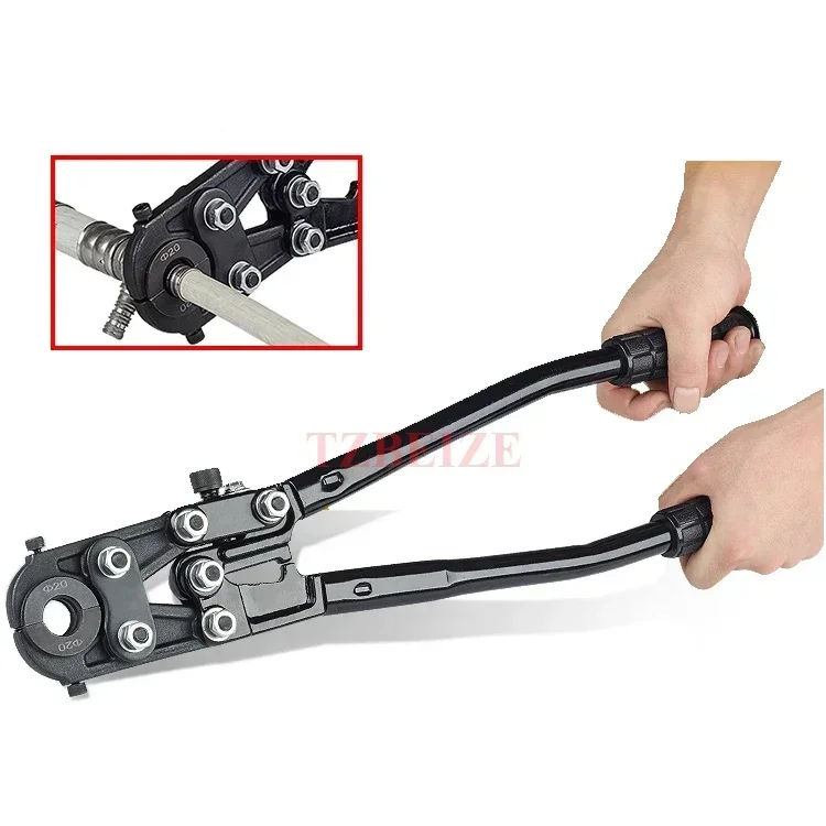CW-1625 Manual Mechanical Pipe Clamp Wrench Stainless Steel Pipe Vice Pliers For Copper Tube Sleeve Aluminium Plastic