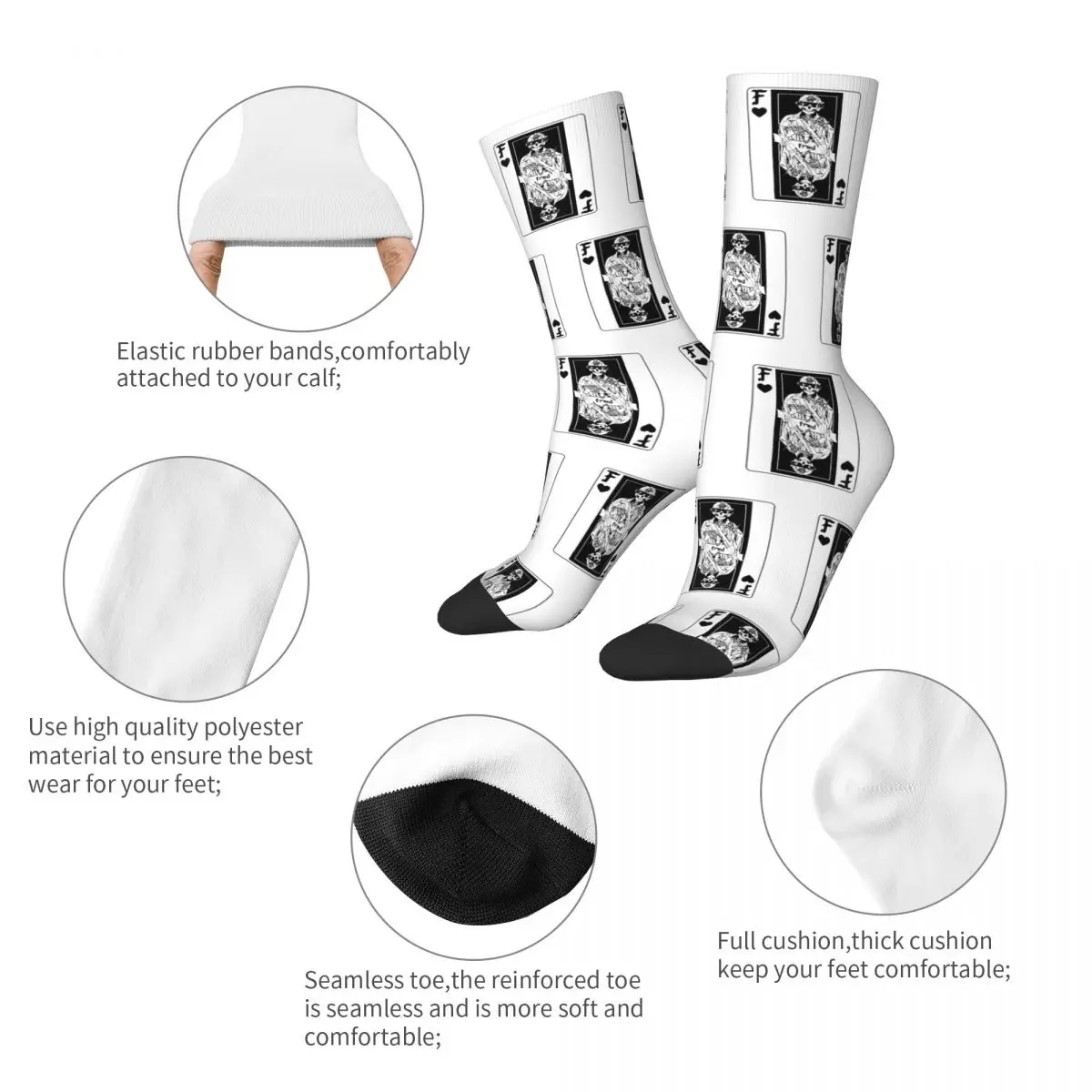 Colorful Forward Observations Group Gbrs Soccer Socks Polyester Long Socks for Unisex