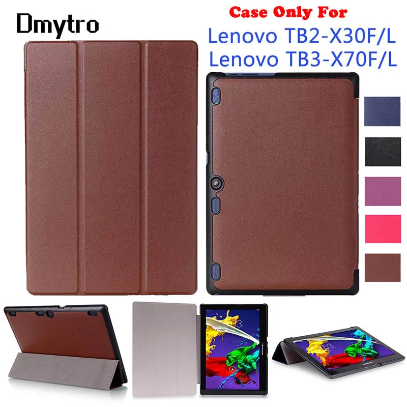 For Lenovo Tab2 (Model:TB2-X30F/L/M ) Smart Flip Stand Shell Cover For Lenovo Tab3 (Model:TB3-X70F/L) Pu Leather Case Cover