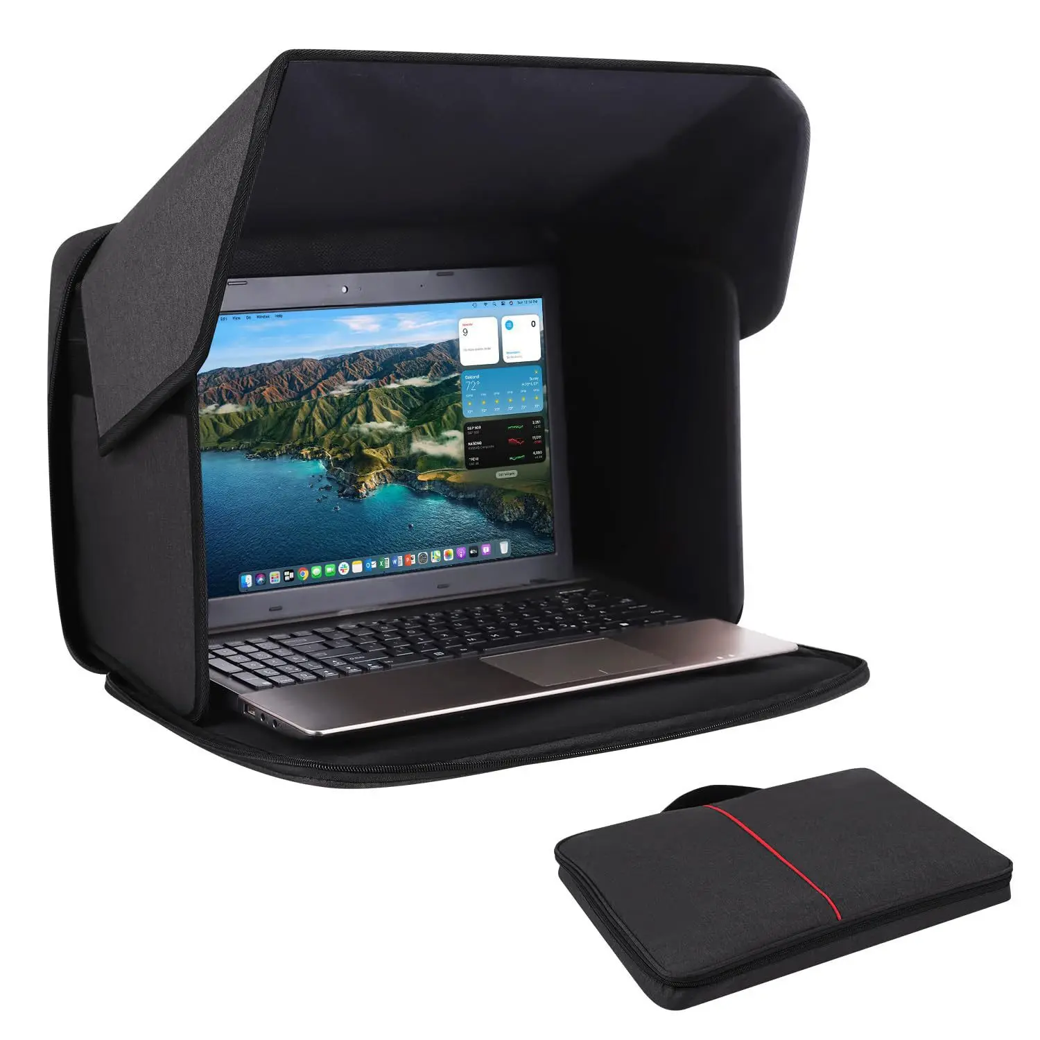 

16-Inch Outdoor Laptop Sunshade Computer Privacy Cover Foldable Portable Computer Cover External Glare