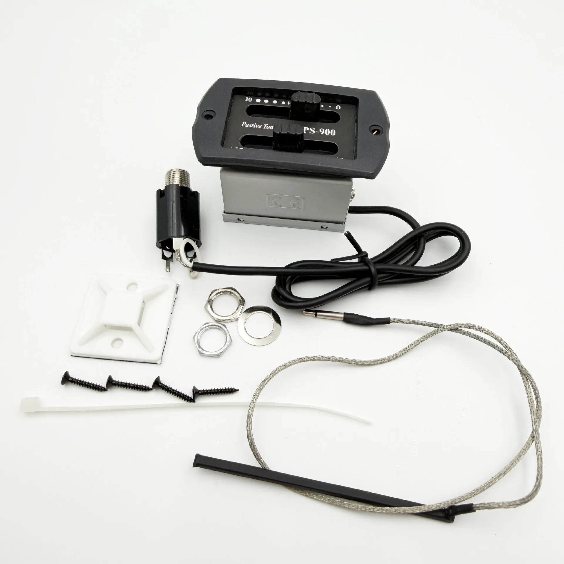 PS-900 2-Band Passive Acoustic Pickup No-Battery EQ Preamp for Guitar Ukulele Parts & Accessories