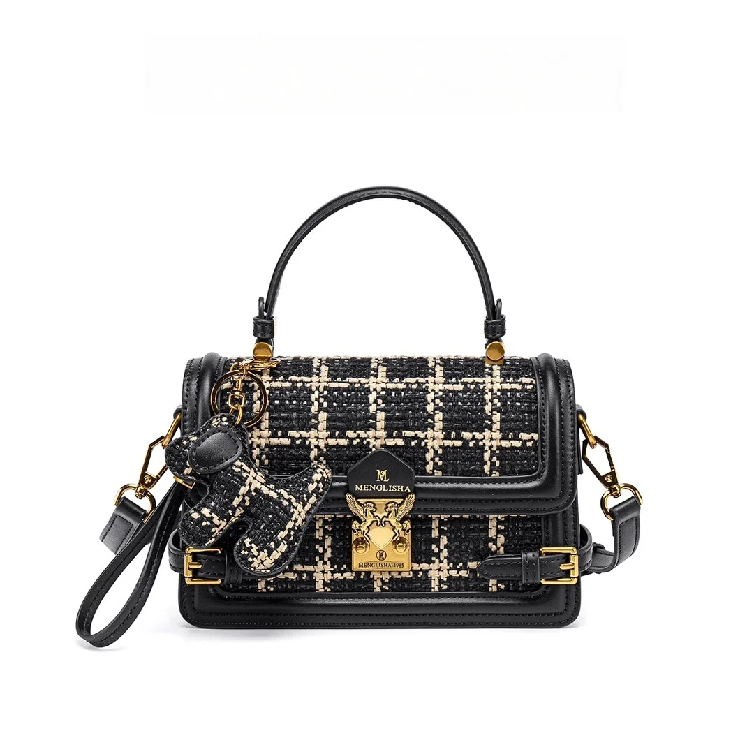 Retro Embroidery Shoulder-Sling Small Square Bag for Women - New Trendy Commuting Handbag that Matches Any Style