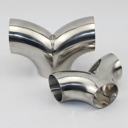 Tubo de 19-89mm OD soldadura a tope codo en forma de Y 3 vías SUS 304 accesorio sanitario inoxidable divisor casero cerveza vino