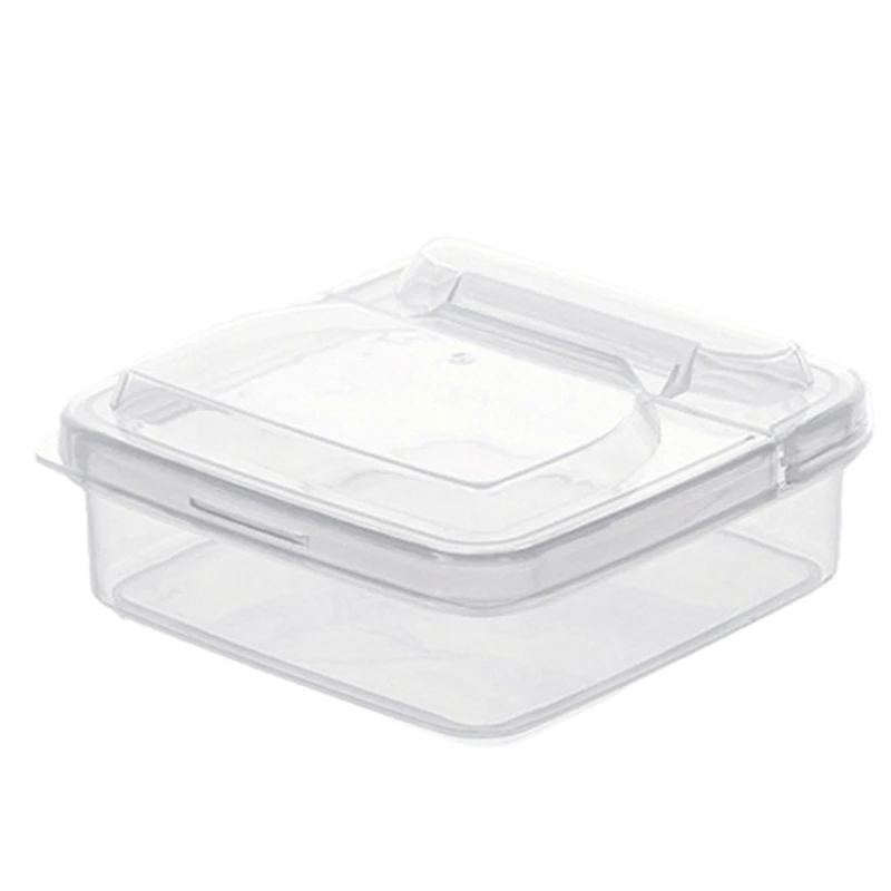 Multipurpose Clear Storage Box - Ideal For Cheese, Butter, Scallions & Fruits, Stackable Refrigerator Organizer