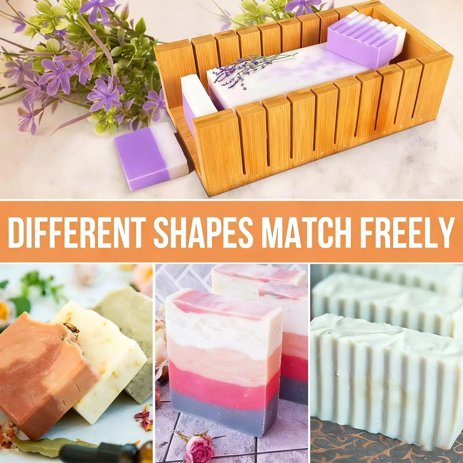 

Soap Making Molds With Cutters Quick Release Mould Craft Supplies 47oz Bar Soap Mold For Fall Thanksgiving Cake Holiday Daily