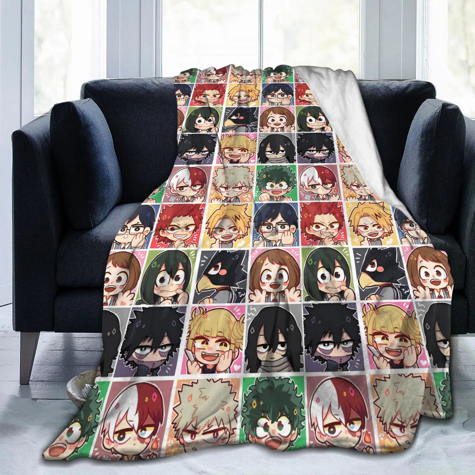 My Hero Academia Class 1-A Blanket MHA Anime Flannel Awesome Warm Throw Blankets for Home Decoration Outdoor