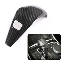 Gear Shift Knob Button Cover Trim Fit for BMW 3er G20 G21 4er G22 G23 Z4 G29 X5 G05 X6 G06 8er G14 G15 G16 Carbon Fiber Style