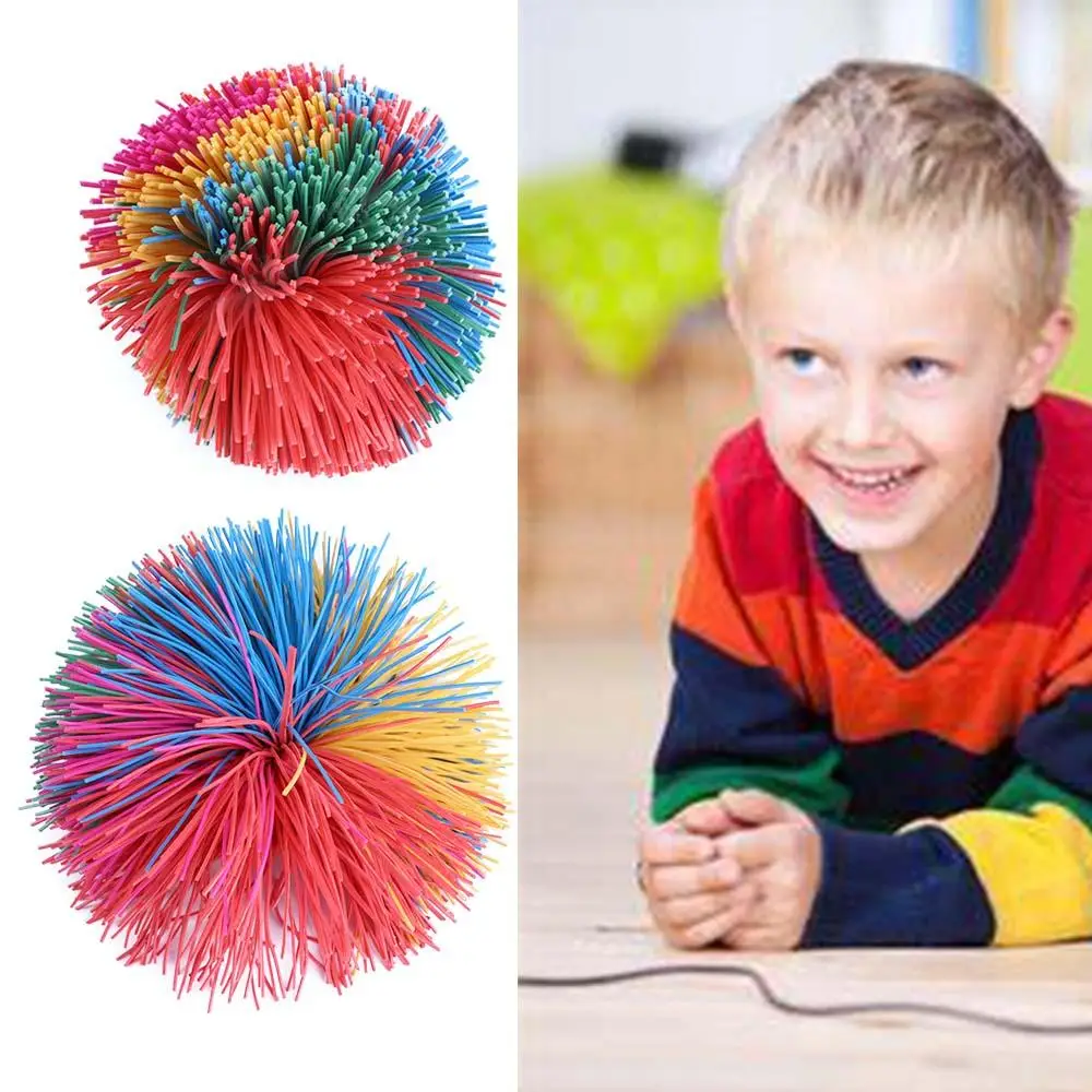 

Toy Balls Anti-Stress Stress Relief Monkey Stringy Balls Baby Stretchy Ball Rainbow Fidget Sensory Ball Bouncy Stress Balls