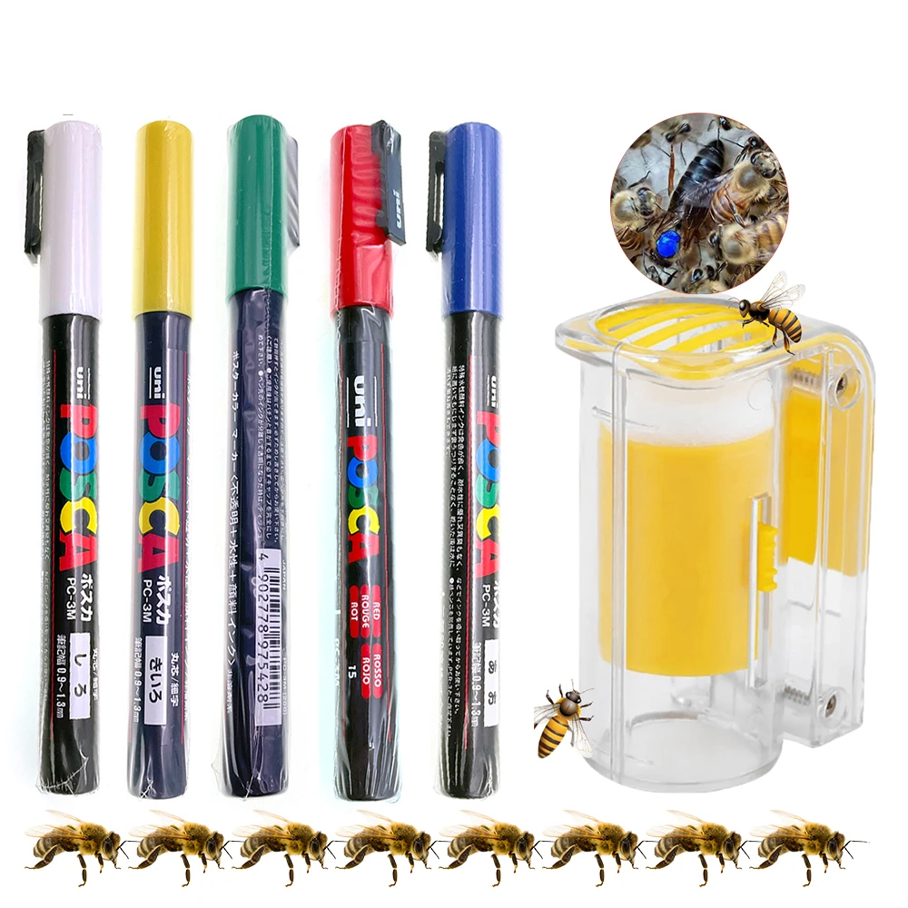 Queen Maker Pen Easy Identification In Colony Locate Mark And Track Queen Year A Queen Long Lasting Remark Kit Beekeeping Tools