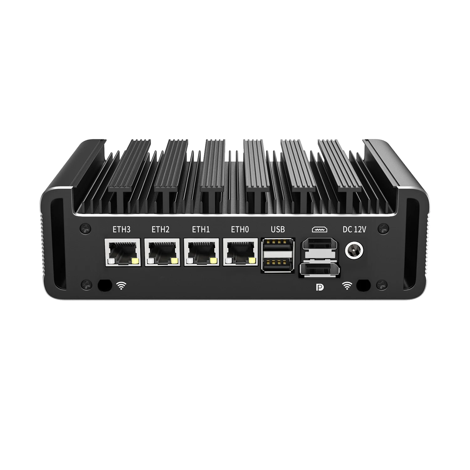 Enrutador suave de 12. a generación, 2,5G, Celeron J6412 Quad Core 4 Intel i226-V 2500M LAN 2xDDR4 NVMe 2xRS232, Mini PC firewall pfSense OPNsens