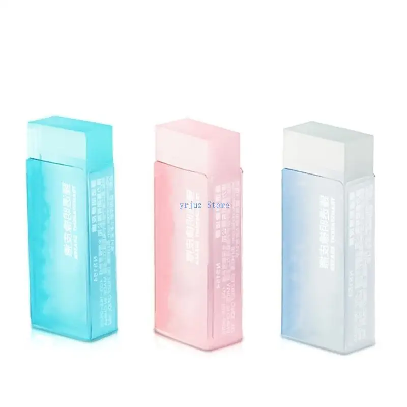 

583D Simple Erasers Clear Erasers Pencil Erasers Solid Color Eraser for Students