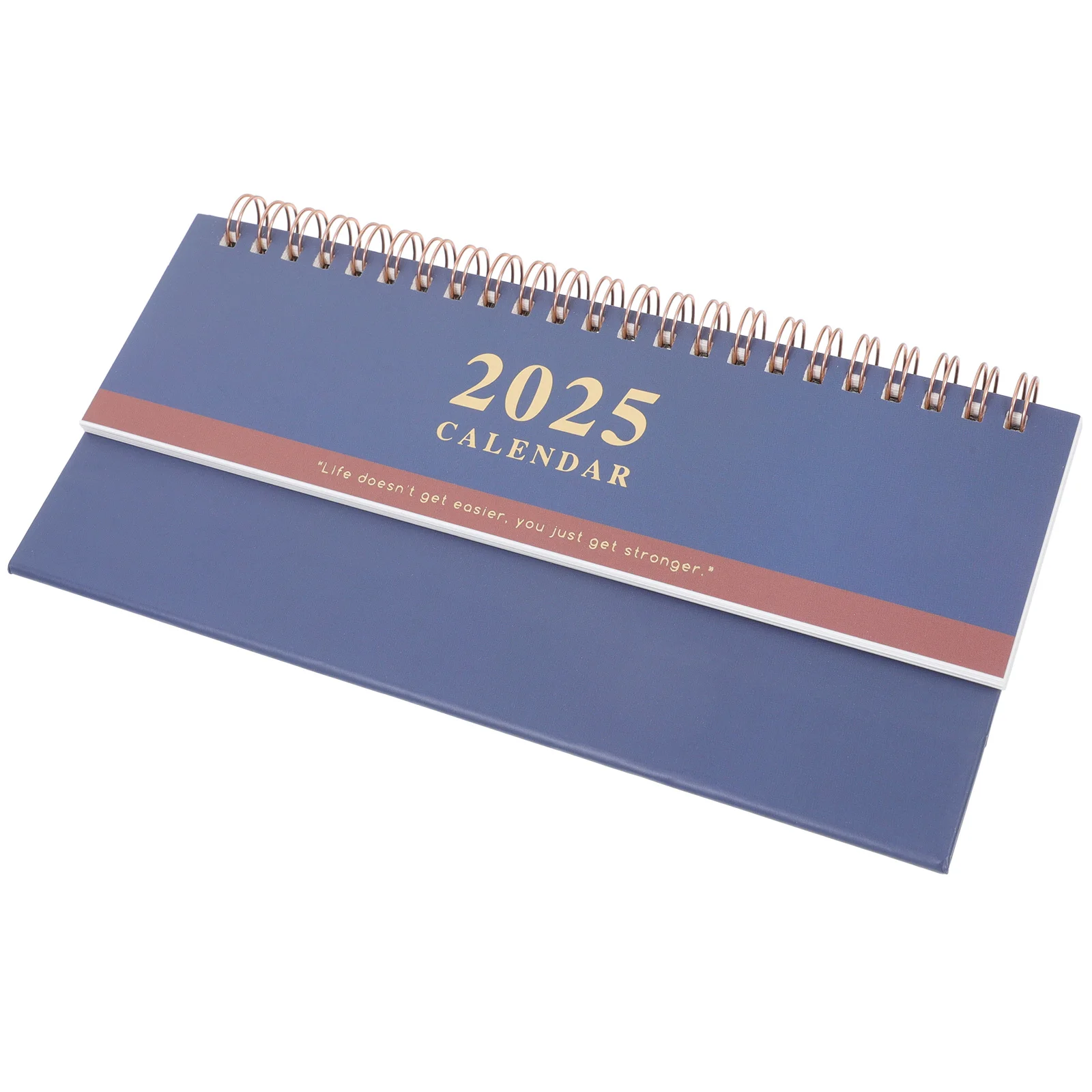 Elegante calendario da tavolo lungo, design a spirale, in piedi, per aula, ufficio, casa, pianificatore decorativo, piccolo organizzatore mensile da tavolo