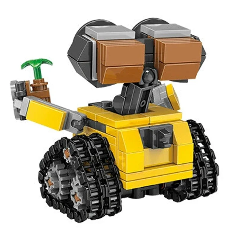 ディズニー ロボット MOC-ドロイド 漫画 ミニ ウォーリー ブロックキット アイデア テクニカル クラシック モデル フィギュア 組み立て 子供のおもちゃ ギフト