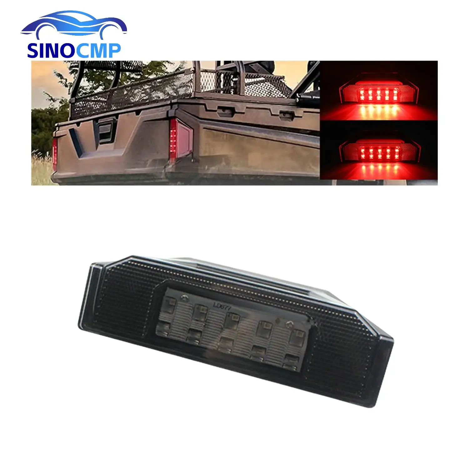 

Smoked Lens Rear Brake Tail Light for Polaris Ranger 570 900 1000 Crew 900 XP