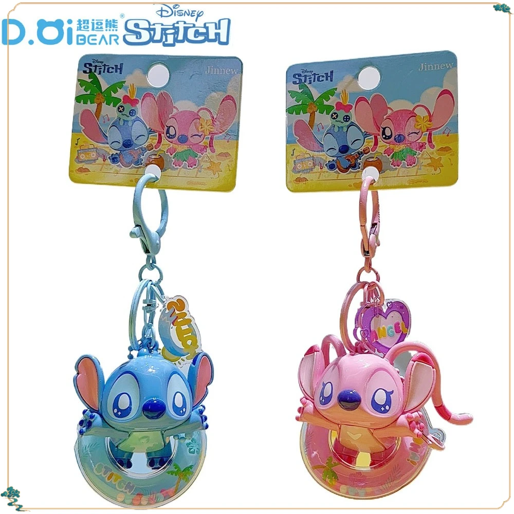 

Genuine Stitch Keychains Cartoon Lovely Popular Doll Compact and Exquisite Couple Key Chain Bag Pendant Keyrings Birthday Gifts