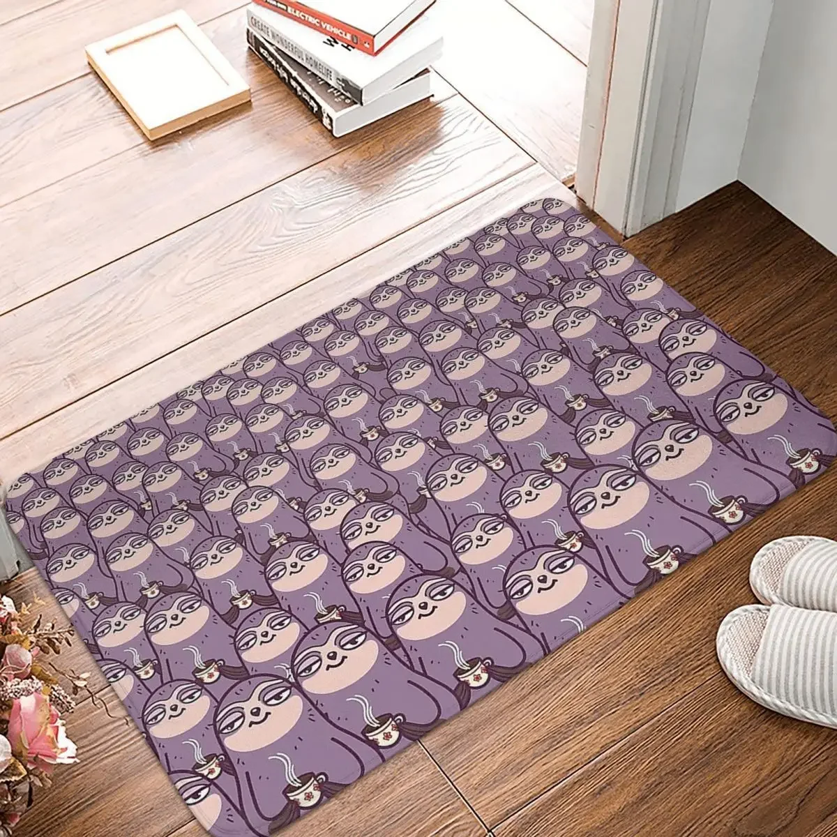 Anti-Slip Rug Doormat Bath Mat Sloth Tastic Balcony Carpet Entrance Door Decor