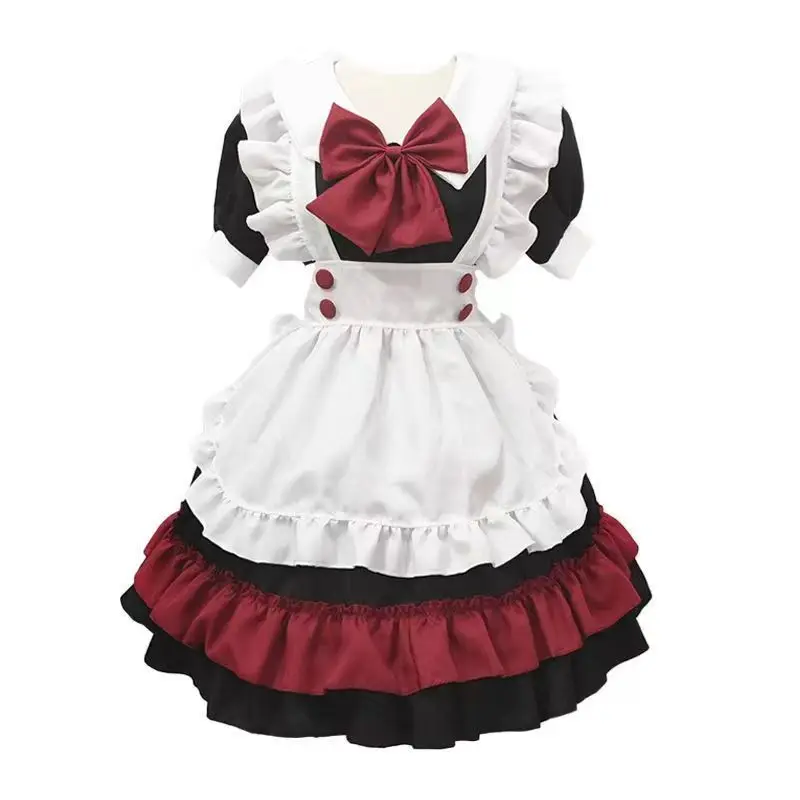 

Cute cos maid outfit plus size Japanese maid dress sexy lolita uniform student two-dimensional daily vestidos