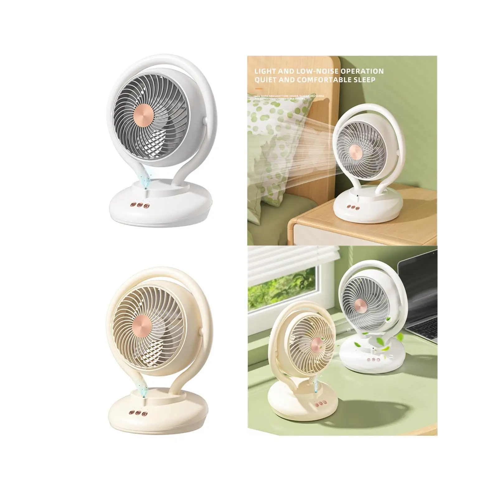 USB-Tisch ventilator leistungs stark leise bequem 3 Geschwindigkeiten einstellbar 3 Timing-Funktion persönlicher Ventilator für Home Desktop Office Travel Schlafzimmer