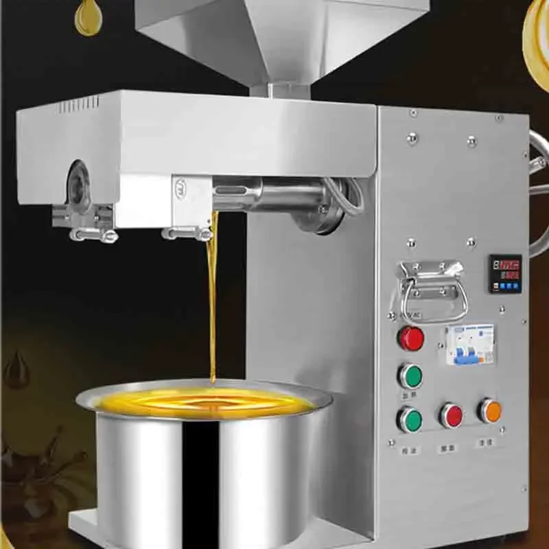 New Commercial Medium-sized Full-automatic Oil Mill Family Peanut Soybean Tea Seed Olive Food Fryer