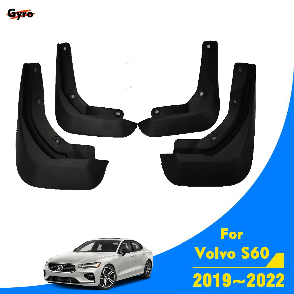 

For Volvo S60 2019 2020 2021 2022 Car Mudflaps Mudguards Mud Guards Fenders Splash Duraflap Accessories Wheels 4x4 Tuning