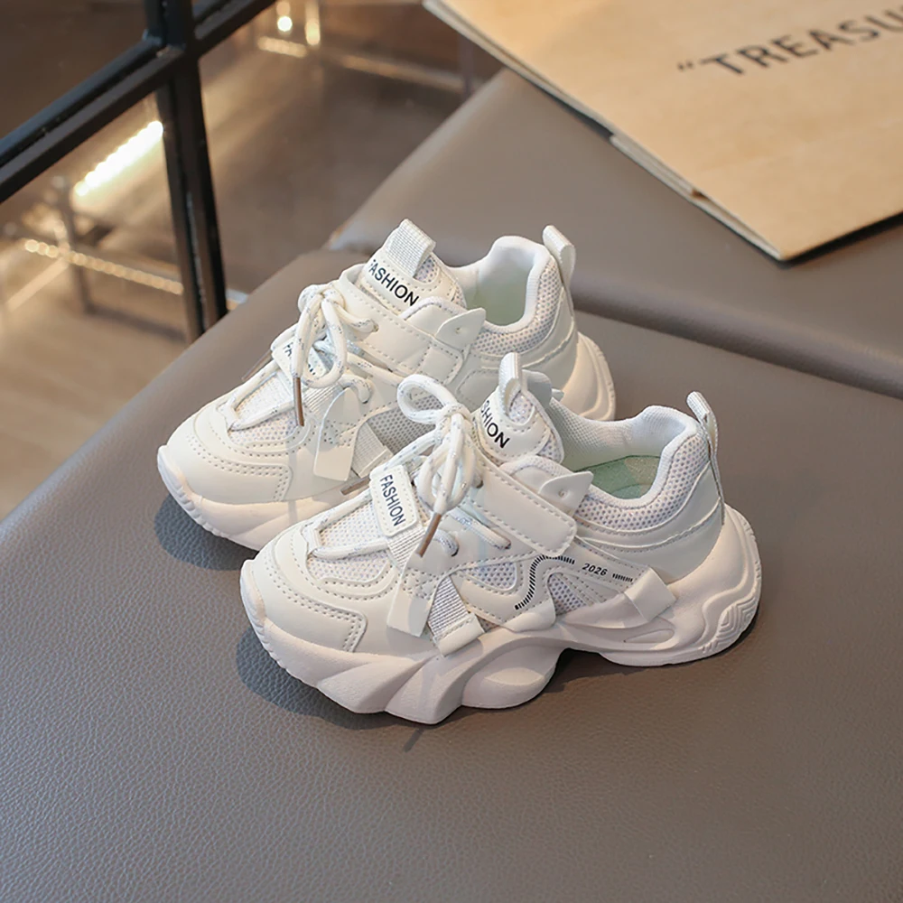 

PU Leather Children's Sport Shoes Lightweight Breathable Kid's Sneakers Trend Fashion Boy's Girl's Running Shoes Children Shoes