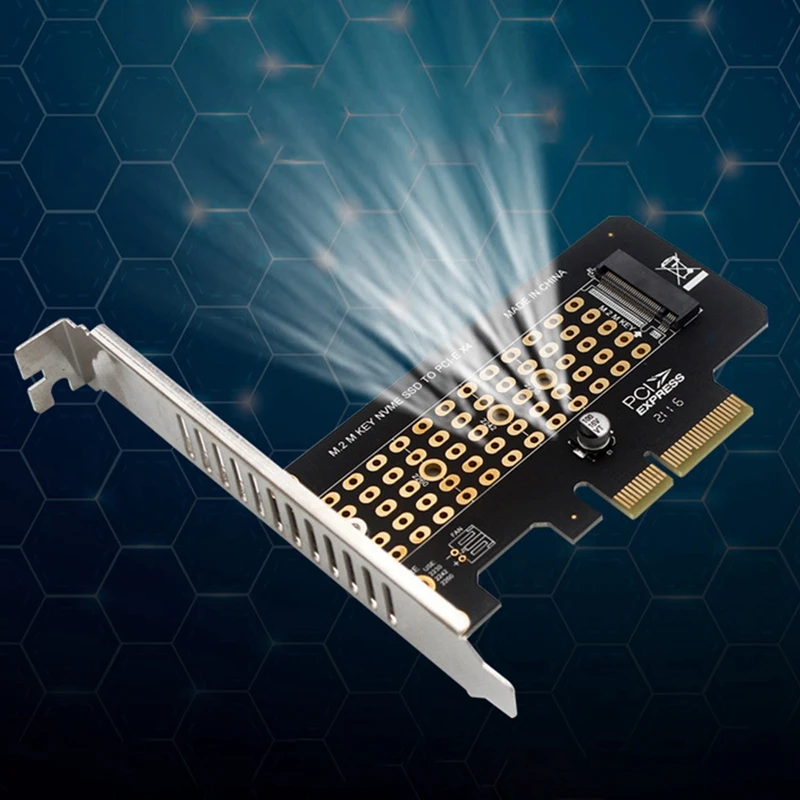 M.2 Nvme Adapter PCI-E3.0 Naar M.2 Nvme Uitbreidingskaart PCI-EX4/X8/X16 Slot Ondersteuning M Sleutel Harde Schijf