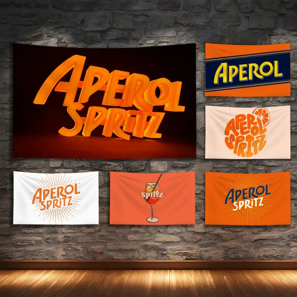 Fashion A-Aperol S-Spritz Tapestry Soundproof Thick Tapestry, Living Room Sofa Wall Decor For Hotels & Homestays & Dormitory