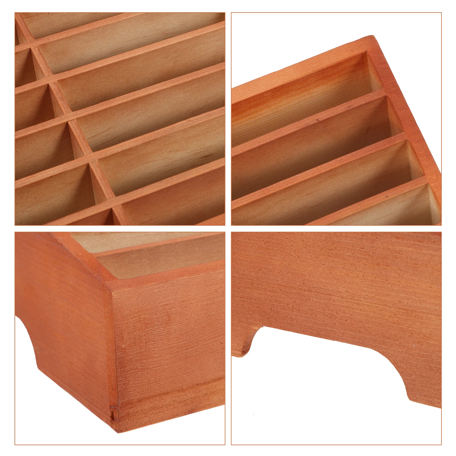 

Wooden Desktop Box For Mobile Phone Management Tabletop Wooden Organizer Home Storage Box Desk Storage Container Cell Phone