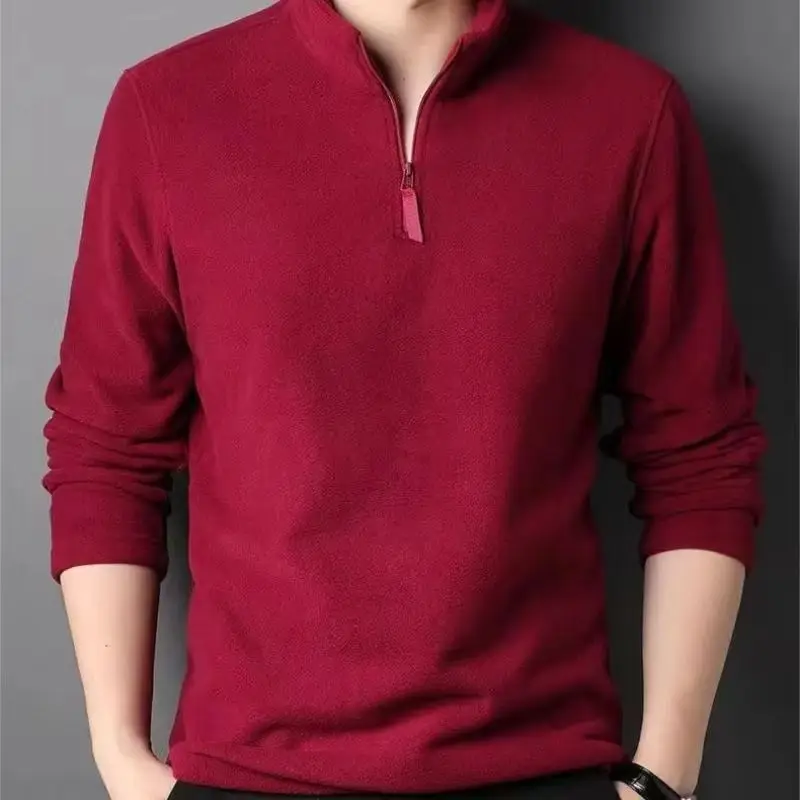 Sweatwear Mens Anti-pilling High Quality Knitted Turtleneck Sweater Slim Fit Long Sleeve Pullover Solid Color Trend Men Clothing